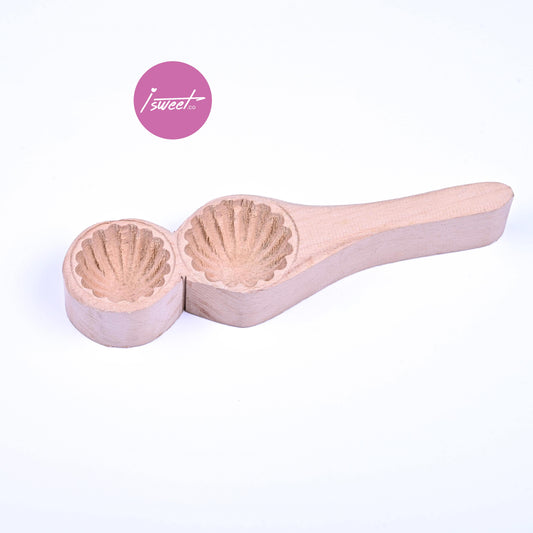 wooden pastry mold- shell pattern