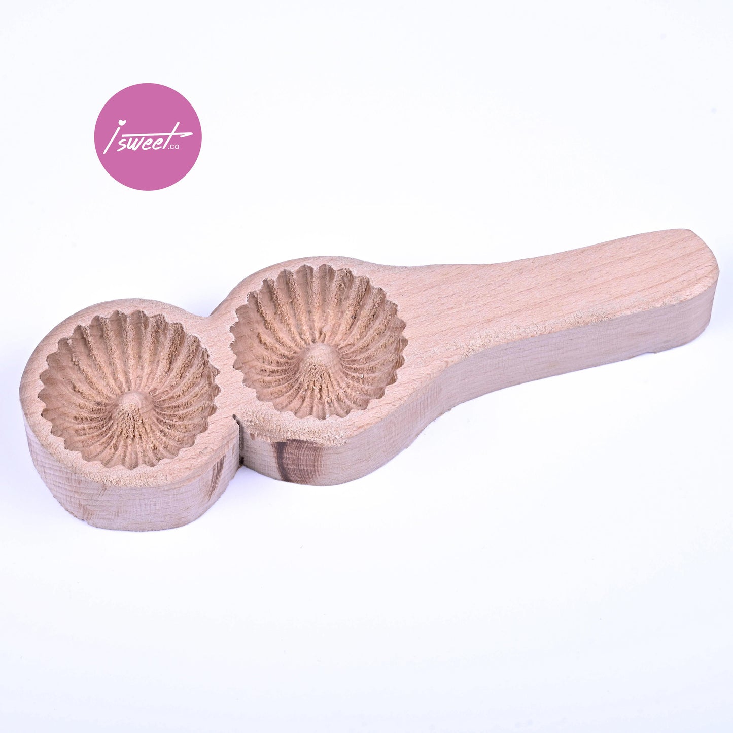 wooden pastry mold-large sunburst pattern