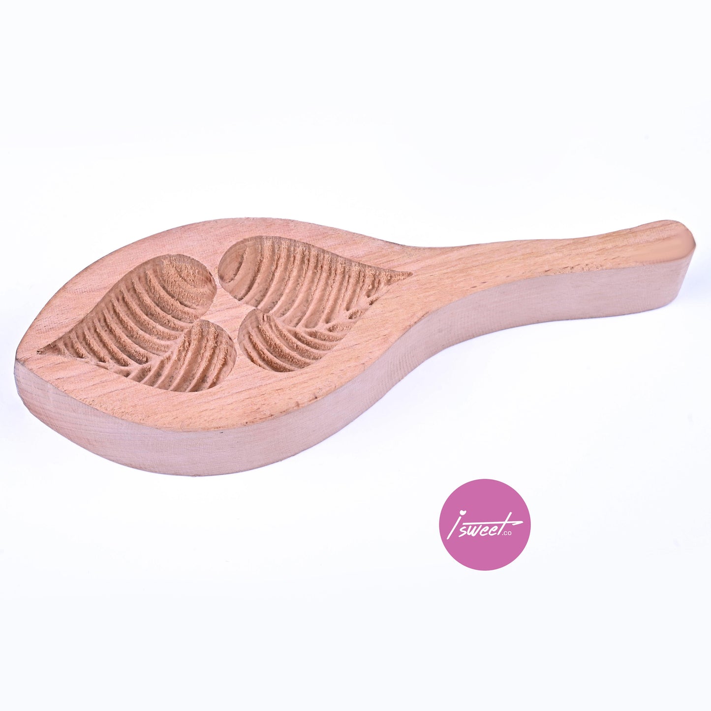 wooden pastry mold-heart wave pattern