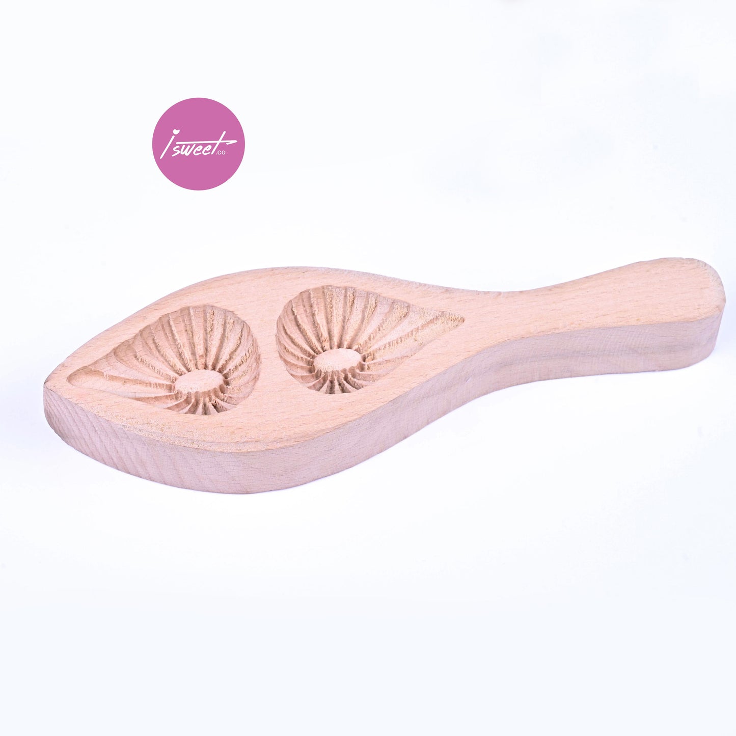wooden pastry mold-fine sunburst pattern