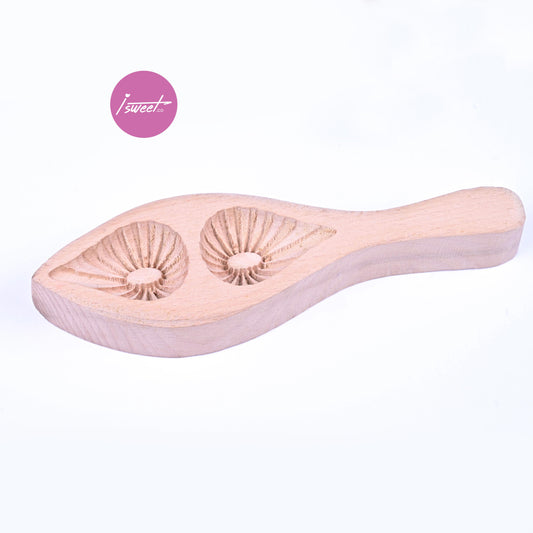 wooden pastry mold-fine sunburst pattern