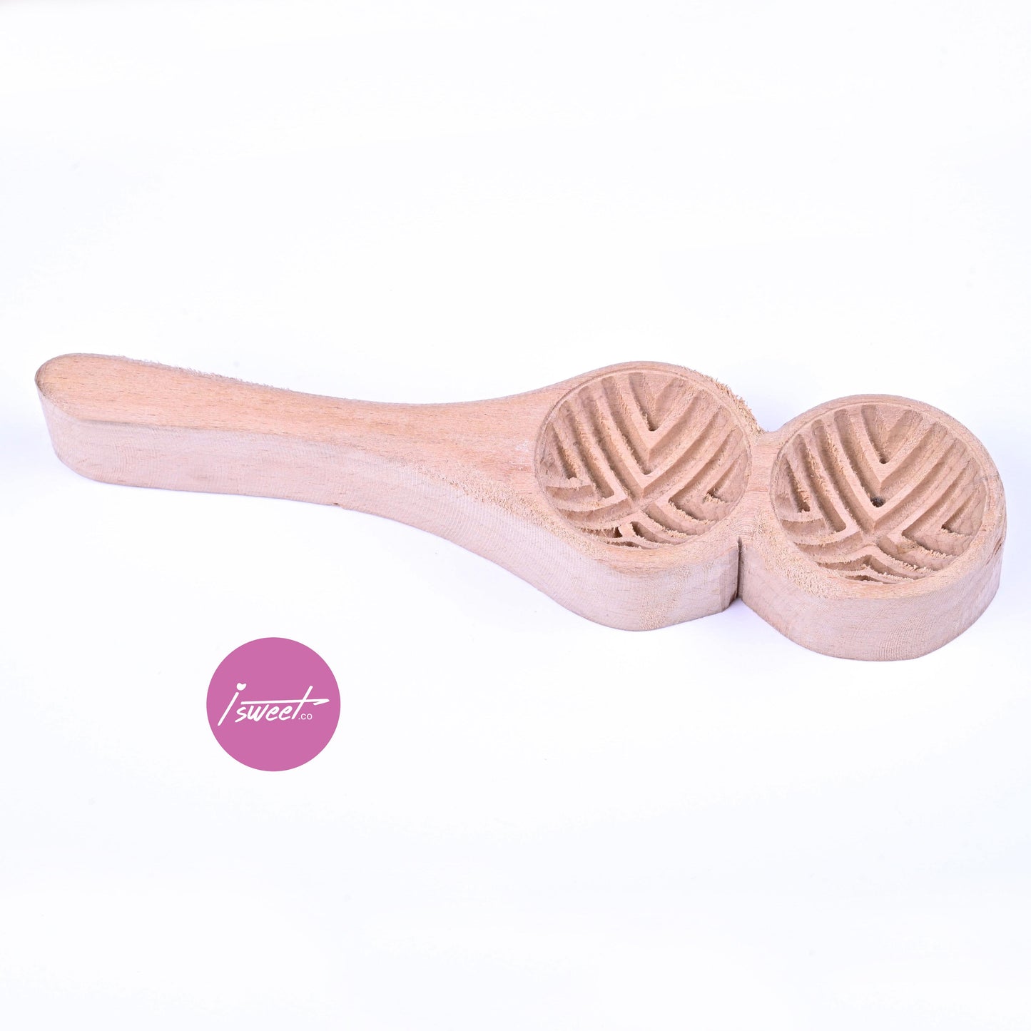 wooden pastry mold-geometric swirl pattern